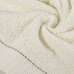 Ręcznik DAISY z dekoracyjnym z ozdobną stębnówką na bordiurze Eurofirany - 30 x 50 cm - kremowy 4