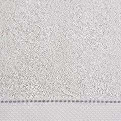 Ręcznik DAISY z dekoracyjnym z ozdobną stębnówką na bordiurze Eurofirany - 30 x 50 cm - jasnoszary 3