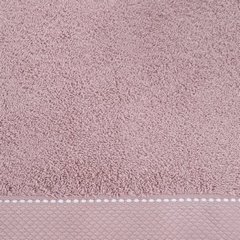 Ręcznik DAISY z dekoracyjnym z ozdobną stębnówką na bordiurze Eurofirany - 30 x 50 cm - pudrowy róż 3
