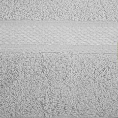 Ręcznik kąpielowy ALTEA z delikatną, wąską bordiurą Eurofirany - 50 x 90 cm - jasnopopielaty 3