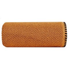 MABEL ręcznik kąpielowy z obszyciem w kontrastowym kolorze Eurofirany - 50 x 90 cm - pomarańczowy 2