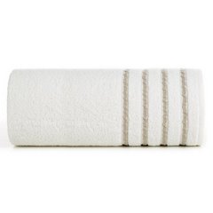 Ręcznik łazienkowy JASPER z bordiurą w paski Eurofirany - 30 x 50 cm - kremowy 2