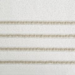 Ręcznik łazienkowy JASPER z bordiurą w paski Eurofirany - 30 x 50 cm - kremowy 3