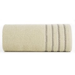 Ręcznik łazienkowy JASPER z bordiurą w paski Eurofirany - 70 x 140 cm - beżowy 2