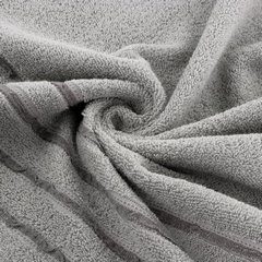 Ręcznik łazienkowy JASPER z bordiurą w paski Eurofirany - 30 x 50 cm - szary 4