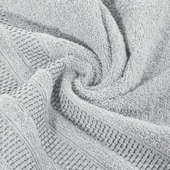 Ręcznik łazienkowy NASTIA z dekoracyjną bordiurą Eurofirany - 50 x 90 cm - popielaty 4