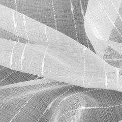 Firana BECKY w pionowe paski z etaminy Eurofirany - 140 x 250 cm - biały 4