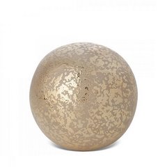 Figurka ceramiczna EDITA złota w kształcie kuli w stylu glamour Eurofirany - ∅ 9 x 9 cm - złoty 1