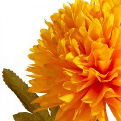 Kwiat sztuczny dekoracyjny CHRYZANTEMA pomarańczowa Eurofirany - ∅ 12 x 63 cm - pomarańczowy 2