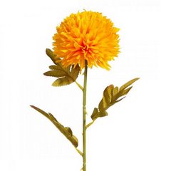 Kwiat sztuczny dekoracyjny CHRYZANTEMA pomarańczowa Eurofirany - ∅ 12 x 63 cm - pomarańczowy 1