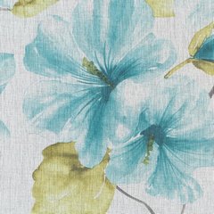 Dekoracja okienna SOFIA w niebieskie kwiaty Eurofirany - 140 x 270 cm - biały 3