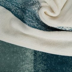 Komplet ręczników TRIS z bordiurą w pasy z efektem cieniowania przewiązanych efektowną wstążeczką - 37 x 25 x 10 cm - niebieski 6