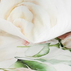 Komplet pościeli PREMIUM z motywem kwiatów z makosatyny bawełnianej Eurofirany Premium - 160 x 200 cm - biały 6