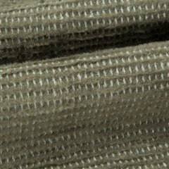 Koc oliwkowy AMBER z bawełny i akrylu ze wzorem strukturalnym Design 91 - 180 x 220 cm - oliwkowy 5