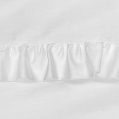 Komplet pościeli VENUS beżowy z makosatyny bawełnianej z subtelną falbanką Eurofirany - 160 x 200 cm - biały 4
