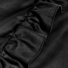 Komplet pościeli VENUS beżowy z makosatyny bawełnianej z subtelną falbanką Eurofirany - 160 x 200 cm - czarny 5