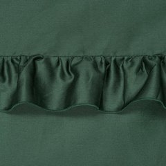 Komplet pościeli VENUS beżowy z makosatyny bawełnianej z subtelną falbanką Eurofirany - 160 x 200 cm - butelkowy zielony 4