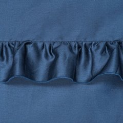 Komplet pościeli VENUS beżowy z makosatyny bawełnianej z subtelną falbanką Eurofirany - 220 x 200 cm - ciemnoniebieski 4