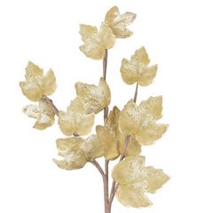 Gałązka sztuczna dekoracyjna z brązowymi liśćmi Eurofirany - 95 cm - brązowy 1