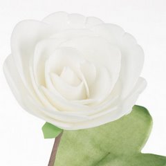 Kwiat sztuczny dekoracyjny biały Eurofirany - ∅ 12 x 77 cm - biały 2