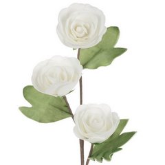 Kwiat sztuczny dekoracyjny biały Eurofirany - ∅ 12 x 77 cm - biały 1