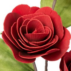 Kwiat sztuczny dekoracyjny czerwony Eurofirany - ∅ 12 x 77 cm - czerwony 2