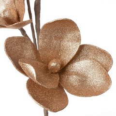 Kwiat sztuczny dekoracyjny z lśniącym brokatem złoty Eurofirany - ∅ 15 x 86 cm - złoty 2
