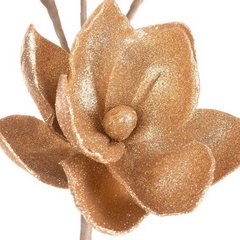 Kwiat sztuczny dekoracyjny z lśniącym brokatem złoty Eurofirany - ∅ 20 x 75 cm - złoty 2
