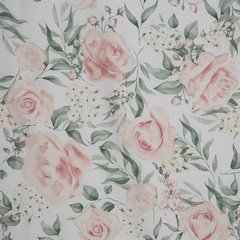 Komplet pościeli SPRING 13 z motywem róż z satyny bawełnianej Eurofirany - 140 x 200 cm - biały 3