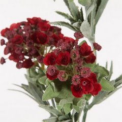 Kwiat sztuczny dekoracyjny WERBENA czerwono-zielony Eurofirany - ∅ 7 x 77 cm - czerwony 2