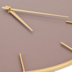 Okrągły zegar ścienny w nowoczesnym stylu Eurofirany - 60 x 4 x 60 cm - fioletowy 3