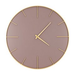 Okrągły zegar ścienny w nowoczesnym stylu Eurofirany - 60 x 4 x 60 cm - fioletowy 1