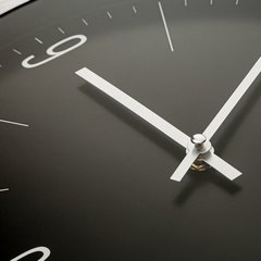 Okrągły zegar ścienny w metalowej ramie Eurofirany - 30 x 4 x 30 cm - czarny 3
