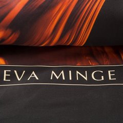 Komplet pościeli SIMONA z designerskim nadrukiem z najwyższej jakości makosatyny bawełnianej z logo Eva Minge - 160 x 200 cm - pomarańczowy 5