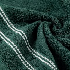 Ręcznik łazienkowy ALLY bawełniany z subtelną bordiurą w paseczki Eurofirany - 50 x 90 cm - zielony 4