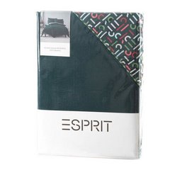Komplet dwustronnej ekskluzywnej pościeli ESPRIT z bawełny renforce Eurofirany - 160 x 200 cm - ciemnozielony 3