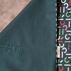 Komplet dwustronnej ekskluzywnej pościeli ESPRIT z bawełny renforce Eurofirany - 160 x 200 cm - ciemnozielony 8