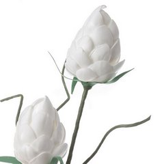 Sztuczny kwiat dekoracyjny KARCZOCH biały Eurofirany - 93 cm - biały 2