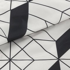 Komplet pościeli GEO z mikrofibry zdobiona geometrycznym wzorem - 140 x 200 cm - biały 7