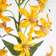 Kwiat sztuczny dekoracyjny LILIA MARTAGON żółty Eurofirany - 83 cm - żółty 2
