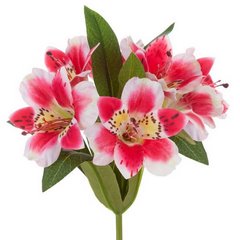 Kwiat sztuczny dekoracyjny RODODENDRON różowy Eurofirany - 48 cm - różowy 1