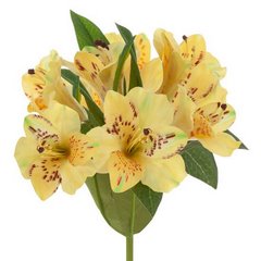 Kwiat sztuczny dekoracyjny RODODENDRON żółty Eurofirany - 48 cm - żółty 1