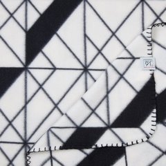 Dwustronny koc Geo z polaru zdobiony wzorem geometrycznym Design 91 - 150 x 200 cm - beżowy 6
