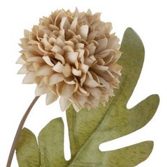 Kwiat sztuczny dekoracyjny CHRYZANTEMA beżowy Eurofirany - 52 cm - beżowy 2