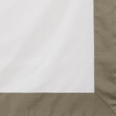 Komplet białej pościli LAURA z satyny bawełnianej z kontrastującą kantą Eurofirany - 220 x 200 cm - biały 3
