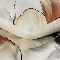 Komplet pościeli PREMIUM 19 z makosatyny bawełnianej zdobiona nadrukiem kwiatów  Eurofirany Premium - 160 x 200 cm - biały 6