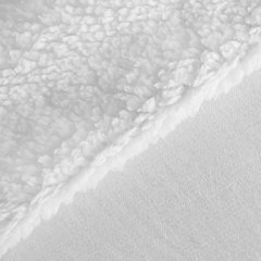 Narzuta-Koc na fotel TEDY dwustronny z miękkiej bukli oraz delikatnego polaru Eurofirany Premium - 70 x 160 cm - biały 5