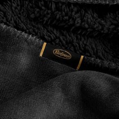 Narzuta-Koc na fotel TEDY dwustronny z miękkiej bukli oraz delikatnego polaru Eurofirany Premium - 70 x 160 cm - czarny 6