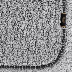 Narzuta-koc na fotel KOALA z tkaniny barankowej Eurofirany Premium - 70 x 160 cm - stalowy 5
