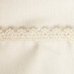 Komplet pościeli LINDA z kolekcji Nova Style z mieszanki włókien zdobiona pasem koronki Eurofirany - 160 x 200 cm - kremowy 4